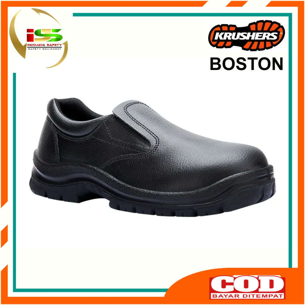 Jual Sepatu Safety Krushers Boston Original Safety Shoes Krusher Boston Hitam Shopee Indonesia