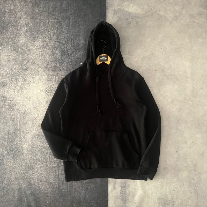 Jual Hoodie Basic Hitam | Shopee Indonesia