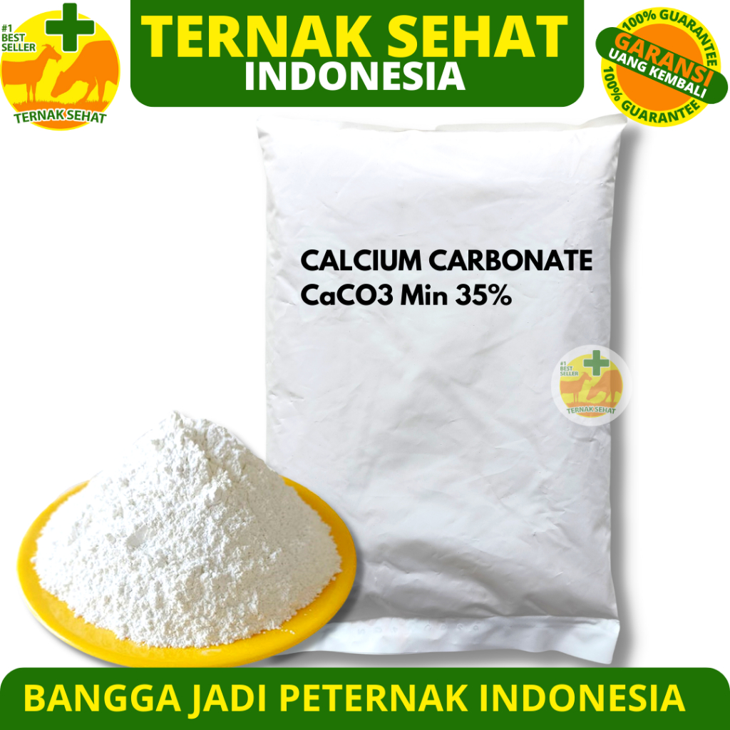 Jual CALCIUM CARBONATE 1KG - Kalsium Karbonat CaCO3 Feed Grade Kalsium ...