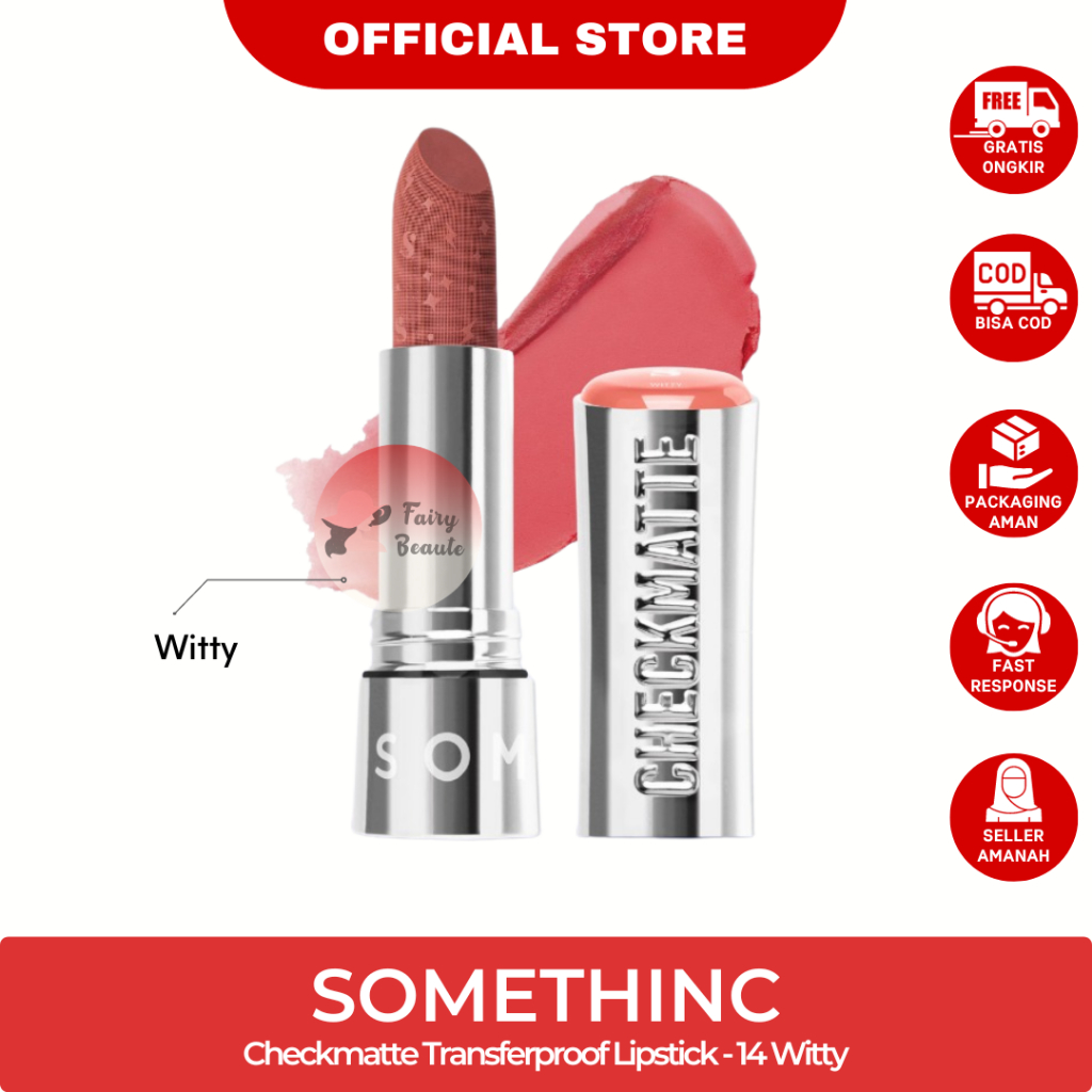 Jual SOMETHINC Checkmatte Transferproof Lipstick bpom | Shopee Indonesia