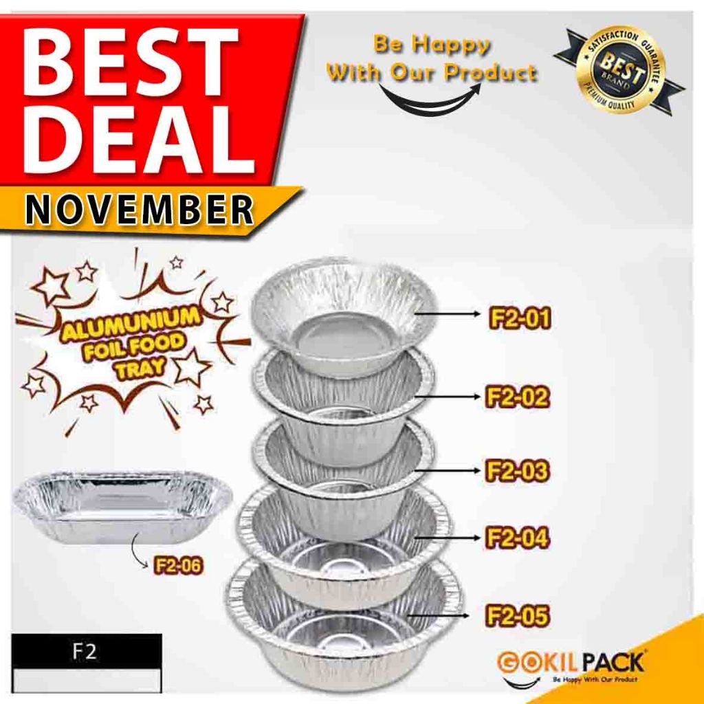 Jual Aluminium Foil Alumunium Foil Cup Tray Murah F2 Shopee