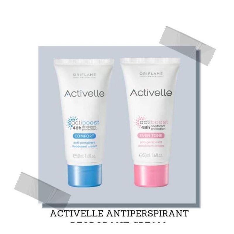 Jual Activelle Comfort Antiperspirant Deodorant Cream/Activelle Even