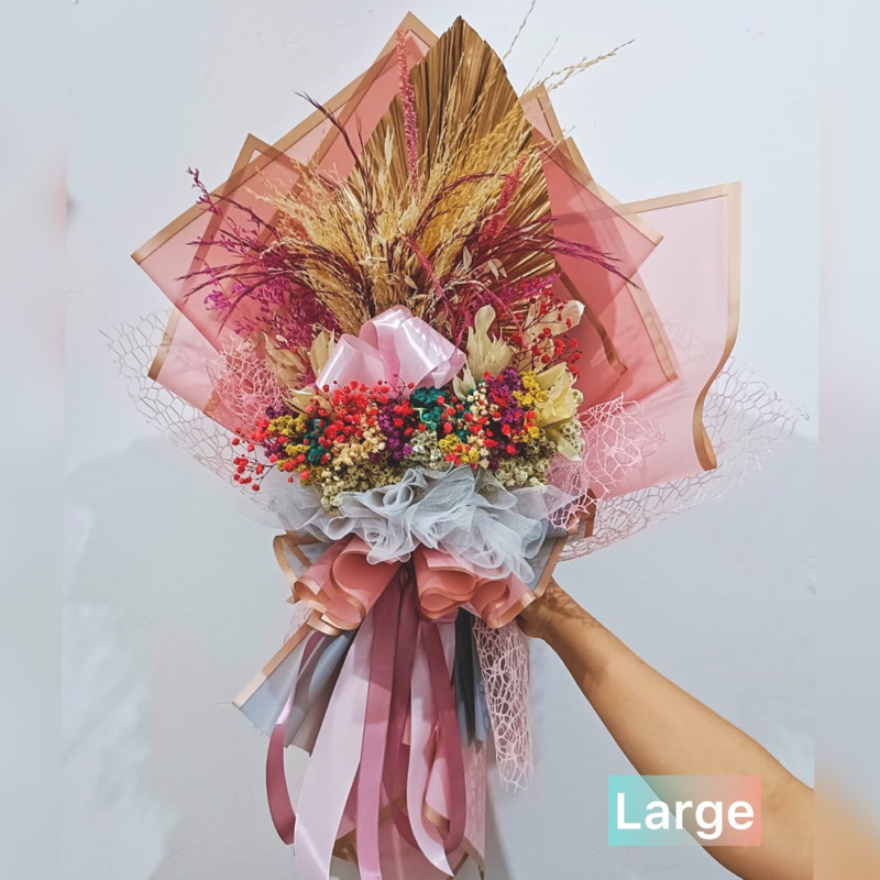 Jual Bouquet Buket Bunga Kering Dried Flower Wisuda Graduation +/- 54 ...