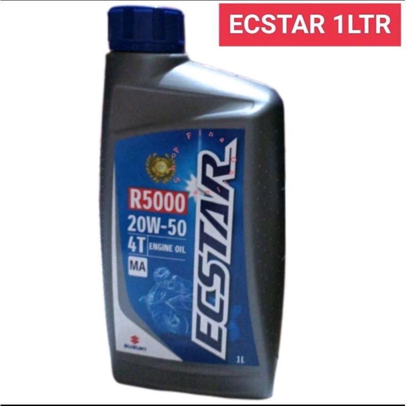 Jual OLI MESIN ECSTAR SGO 1LITER / 1000MIL R5000 20W-50 4T | Shopee ...