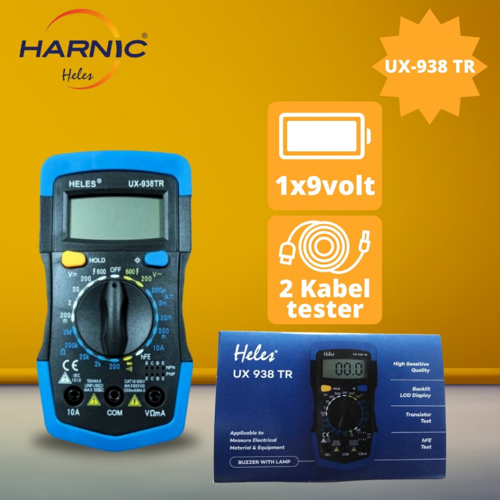 Jual Multitester HELES UX 938 TR ORI ASLI | Shopee Indonesia