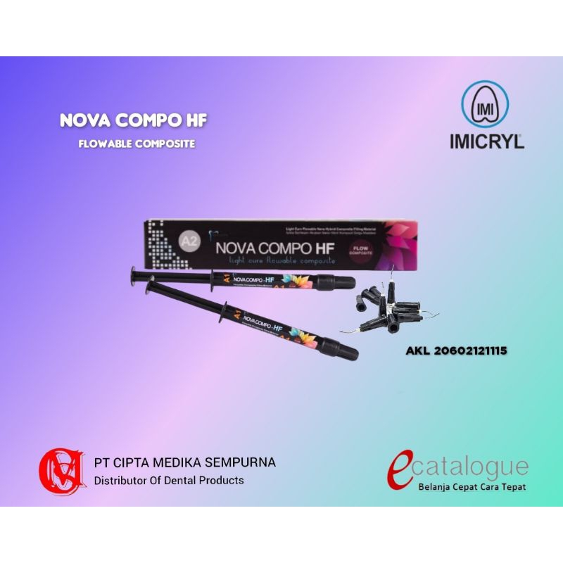 Jual COMPOSITE FLOW IMICRYL NOVA COMPO HF ( Isi 2syr ) | Shopee Indonesia