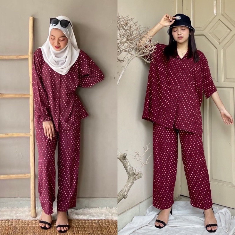 COD PAJAMAS KATUN RAYON ONE SET RAYON PIYAMA RAYON BAJU TIDUR WANITA DEWASA SETELAN RAYON WANITA SET RAYON PREMIUM PIAMA WANITA PIYAMA