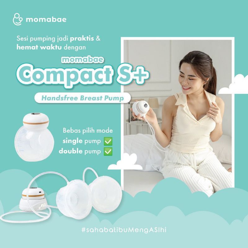 Jual MOMABAE - COMPACT S+ / Handsfree Breast Pump 2 IN 1 | Pompa Asi ...