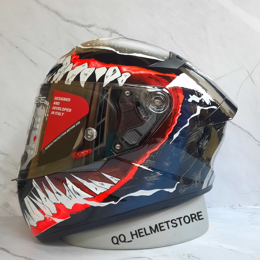 Jual HELM KYT TT COURSE REPAINT VENOM WD HELM KYT FULL FACE Shopee