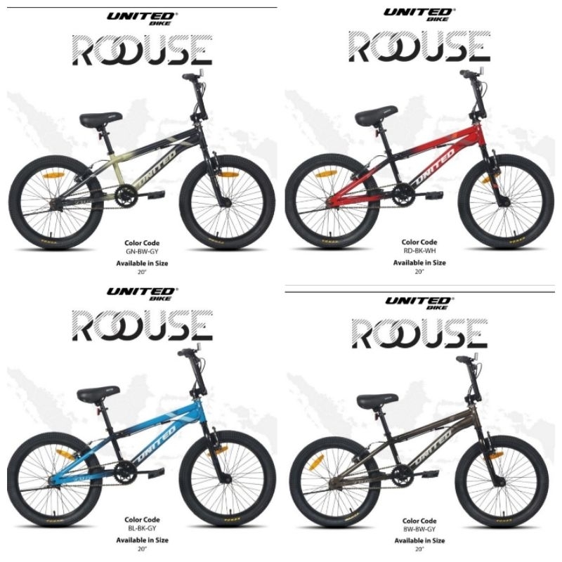 Jual sepeda Bmx rotor 20 inch Roouse 01 United | Shopee Indonesia