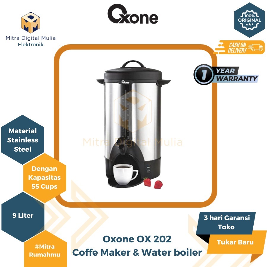 Jual Oxone OX 202 Coffee/Tea Maker & Boiler [ 55 Cups ] Shopee Indonesia