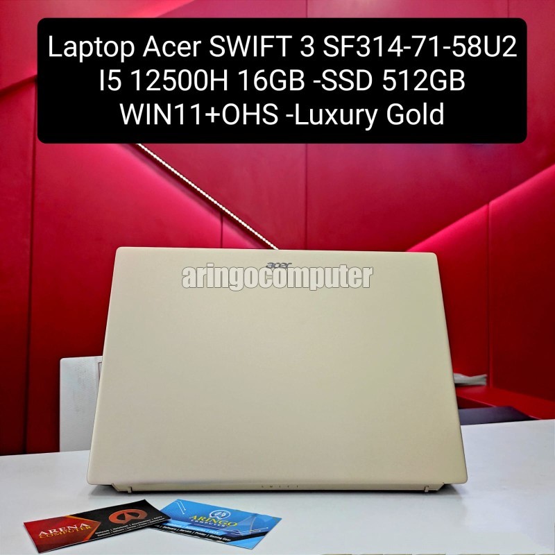 Jual Laptop Acer Swift 3 Sf314 71 58u2 Oled I5 12500h 16gb Ssd 512gb