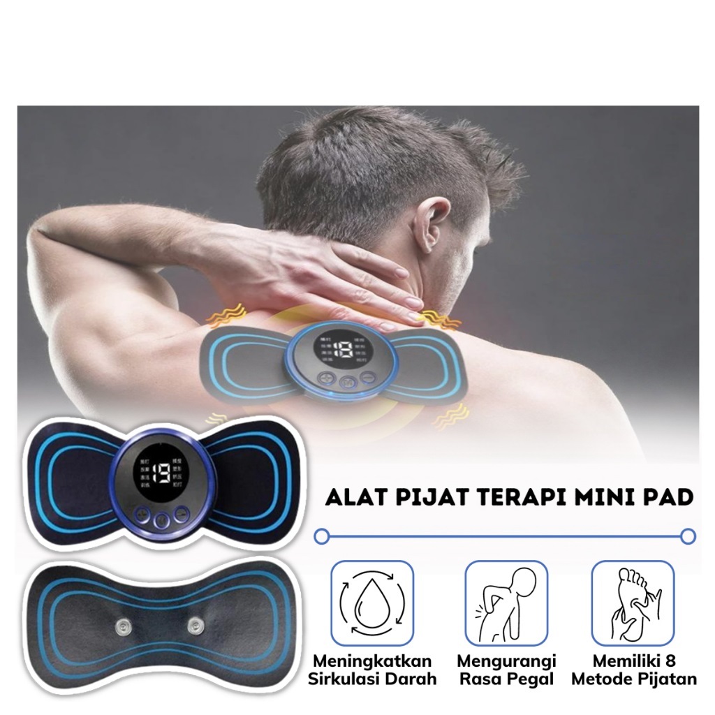 Jual Claiydream Alat Pijat Terapi Mini Pad Ems Rechargeable Pemijat