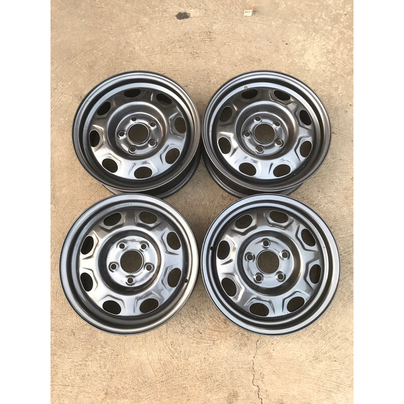 Jual velg kaleng taruna new repaint gun metal ring 15 + Center dop