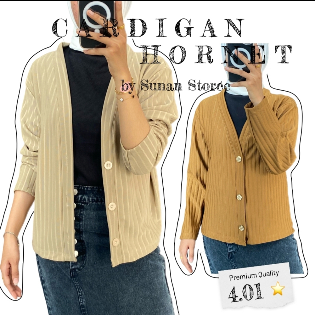 Jual Cardigan Rajut / Cardigan HORNET Premium by SUNAN STOREE | Shopee ...