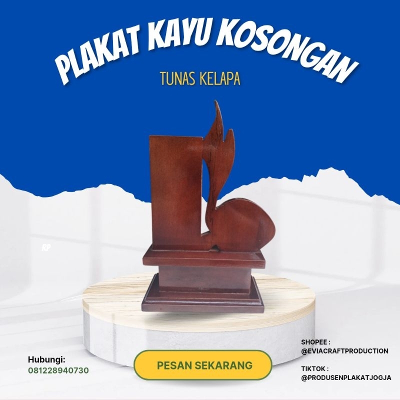 Jual PLAKAT KAYU KOSONGAN TUNAS KELAPA Shopee Indonesia