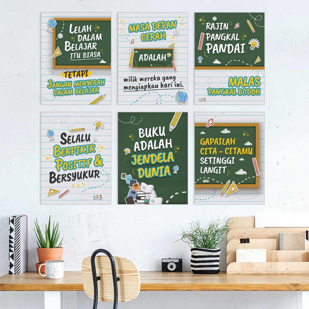 Jual Dekorasi Kelas Hiasan Dinding Pajangan Ruang Belajar Wall Decor ...
