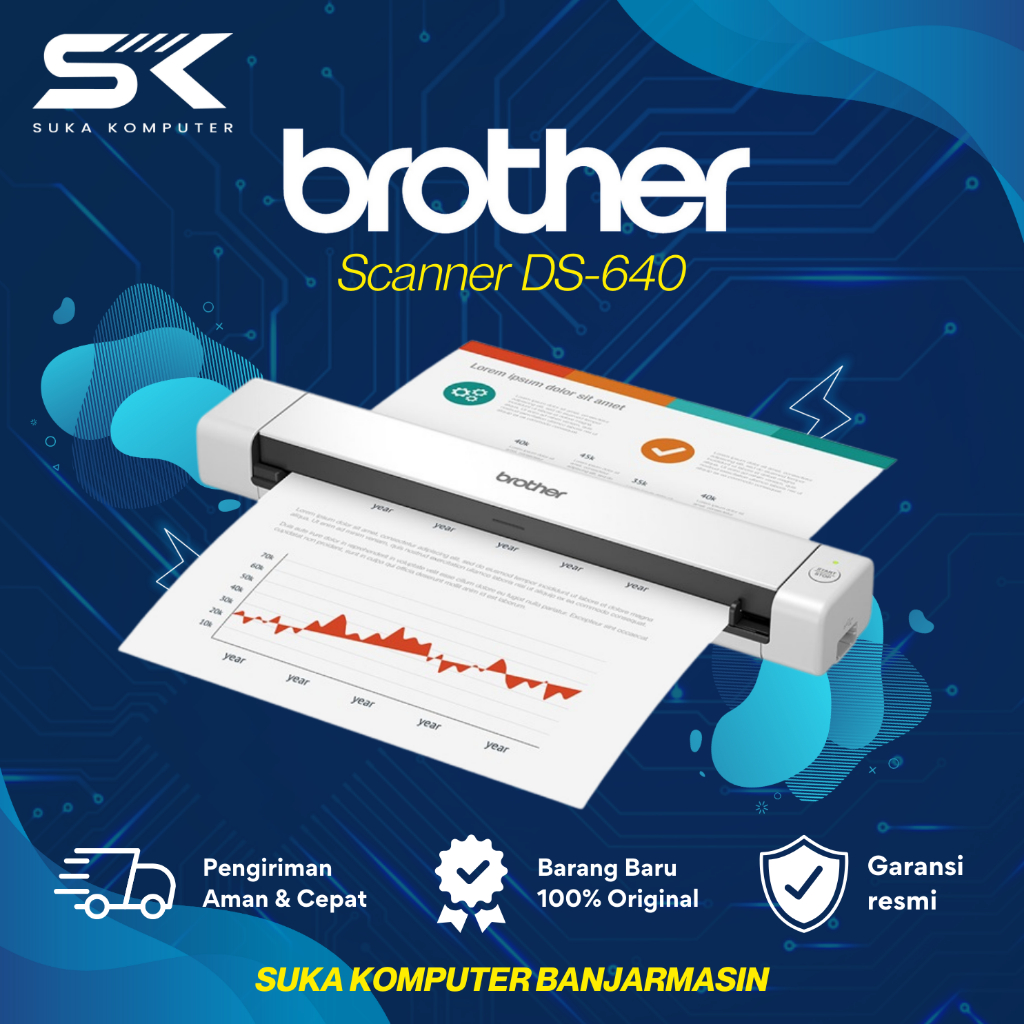 Jual brother scanner ds 640 shopee indonesia