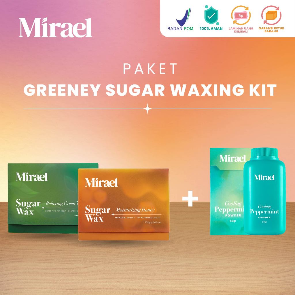 Jual Mirael Paket Greeney Sugar Waxing Kit Waxing Untuk Melembabkan