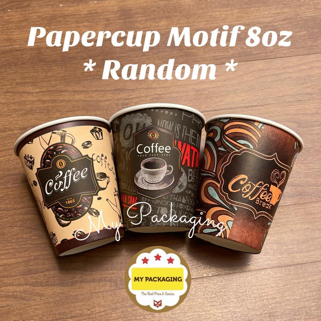 Jual Paper Cup 8oz / Gelas Kertas Kopi 8 oz - 1 dus 20 pack isi 1000pcs ...