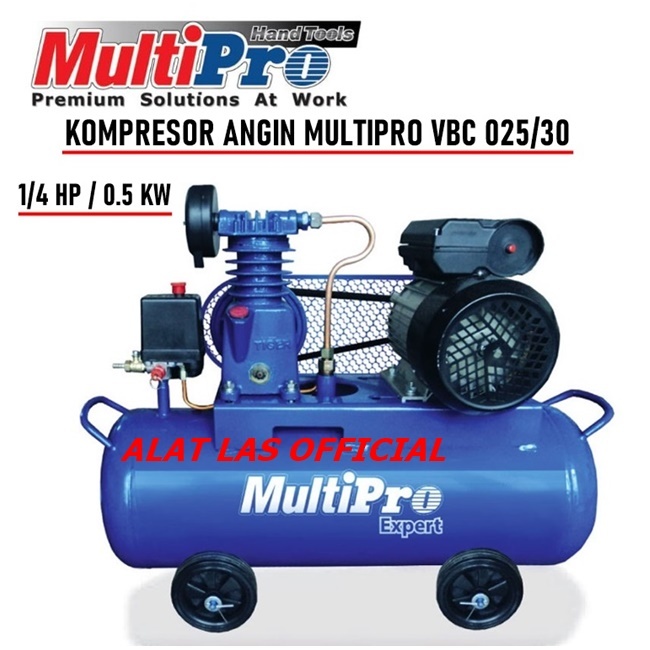 Jual Kompresor Angin Multipro VBC 025/30 Mesin Kompresor Angin 1/4 HP ...