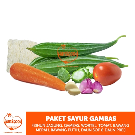 Bahan-bahan bihun gambas untuk balita