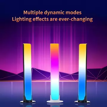 Lampu LED Magic Color Dekstop Gaming RGB Light Bar Strip Rechargeable AH087