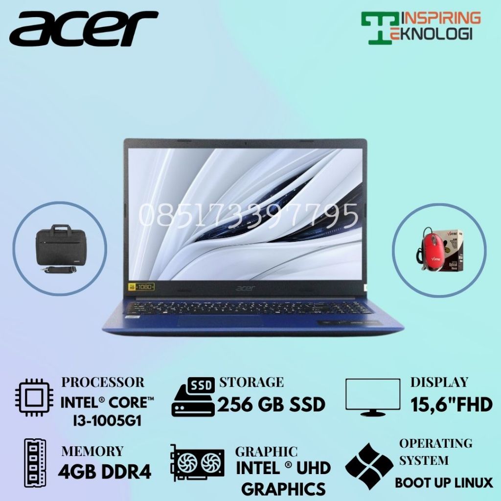 Jual Acer Aspire 3 A315-57-36QR with Intel i3 10th Gen and 256GB SSD ...