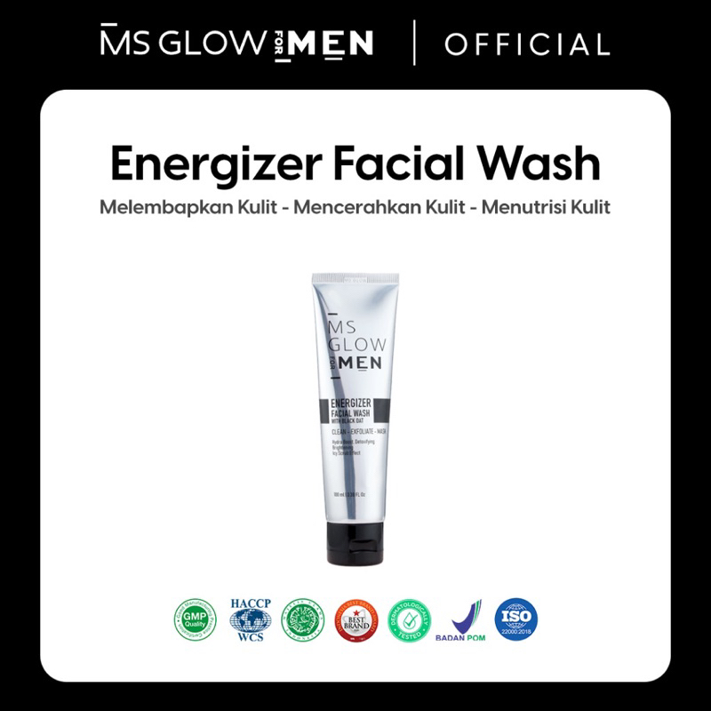 Jual Ms Glow For Men Energizer Facial Wash Pembersih Wajah Untuk Semua Jenis Kulit Ml