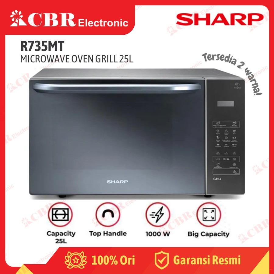 Jual Microwave SHARP R735MT (K/S) 25L / Grill Shopee Indonesia