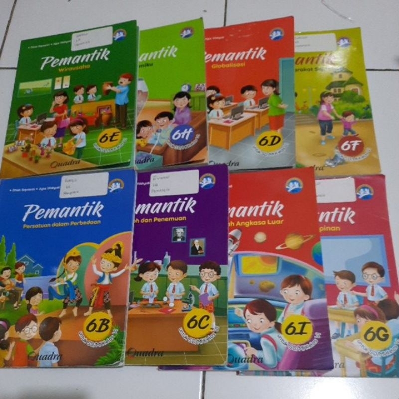 Jual Buku Bekas Original Pemantik B.C.D.E.F.G.H.I Kelas 6 SD & MI ...