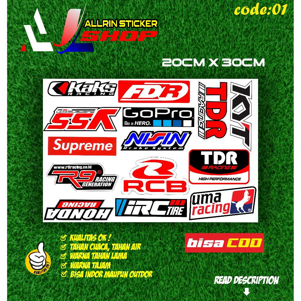 Jual STIKER RACING PACK STICKER RACING | Shopee Indonesia