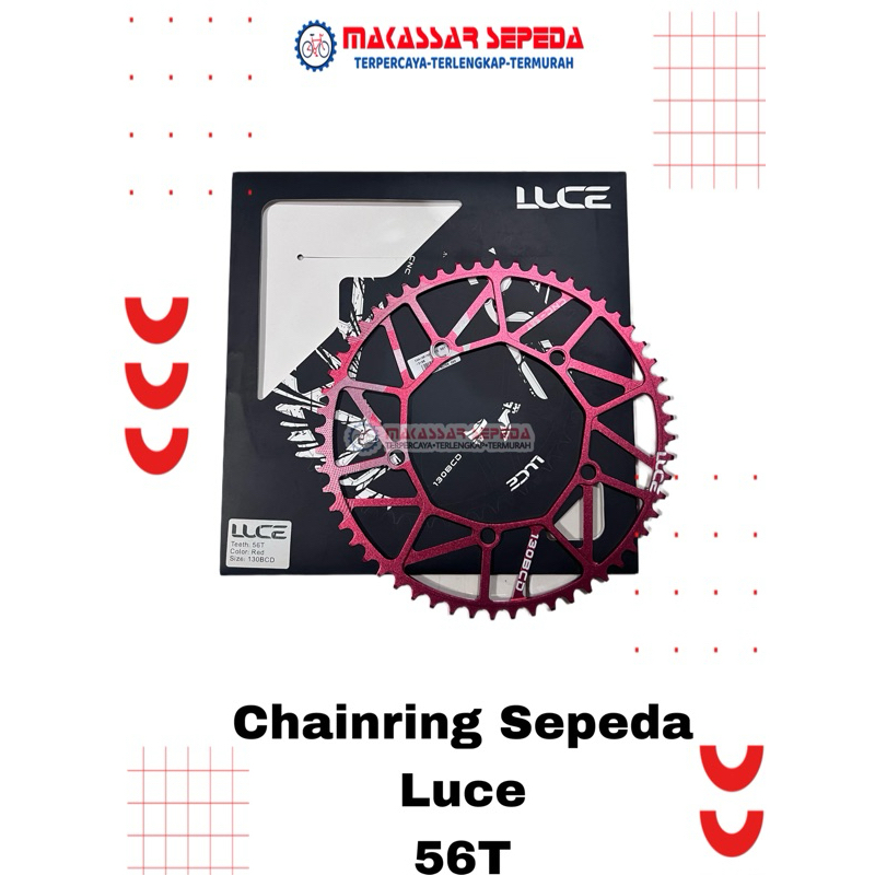 Jual CHAINRING SEPEDA LUCE 56T CNC 130 BCD | Shopee Indonesia