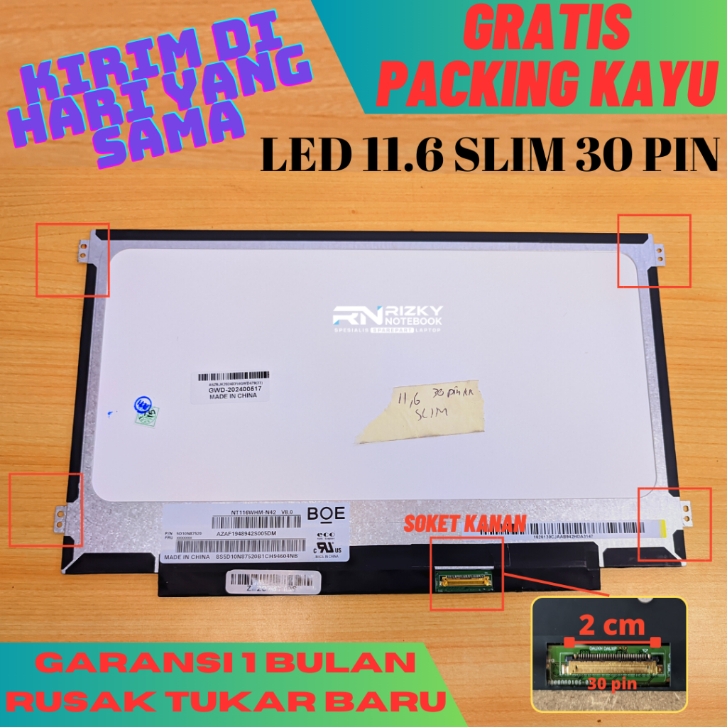 Dalle Ecran 11.6 LED pour ACER ASPIRE ES1-111M-C7DA ordinateur portable 30pin - Informatique