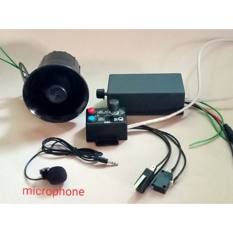 Jual Modul Sirine 12 Suara Echo/Mic dan toa mini bulat | Shopee Indonesia
