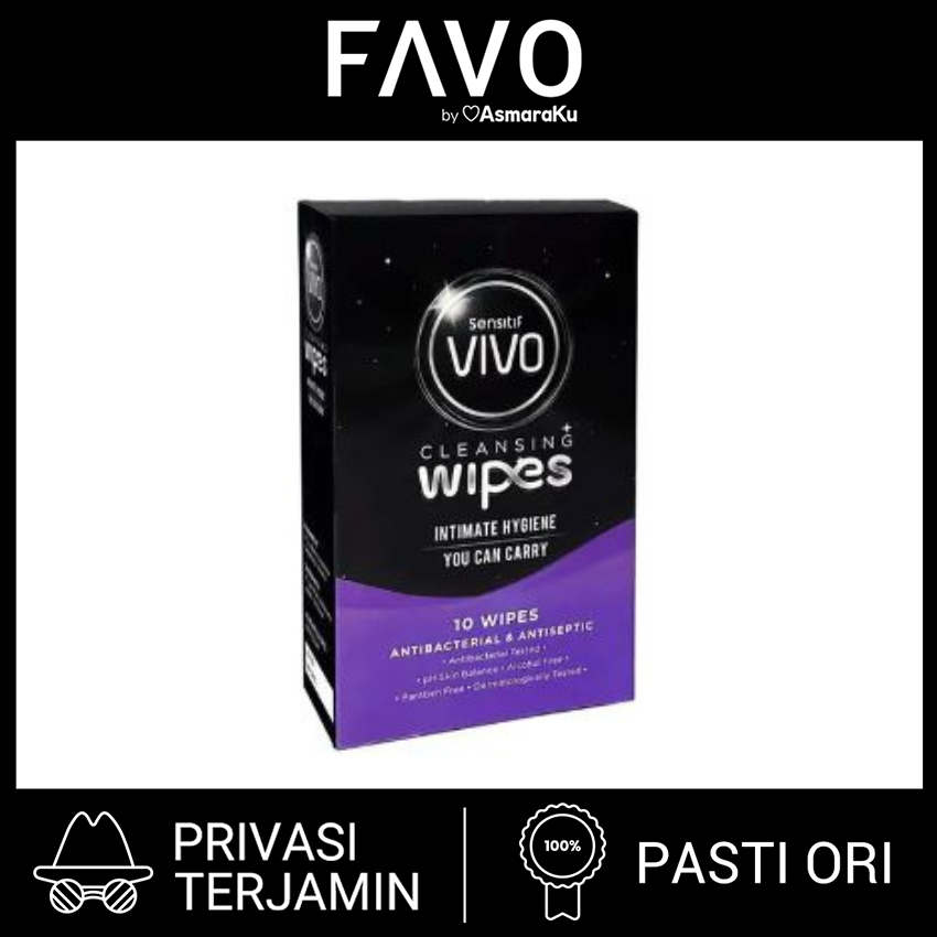 Jual Tisu Antiseptik Genital Vivo Cleansing Wipes 10 Pcs Shopee Indonesia