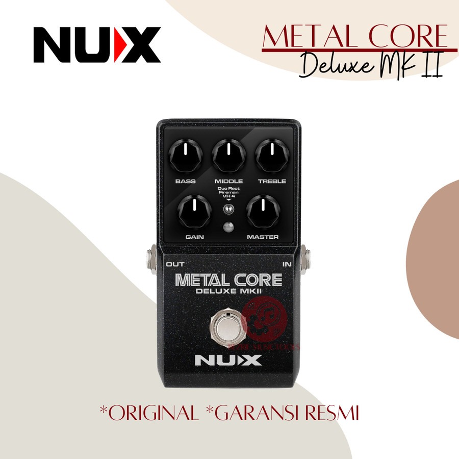 Jual NUX Metal Core Deluxe MKII Distortion Guitar Effect Pedal Original ...