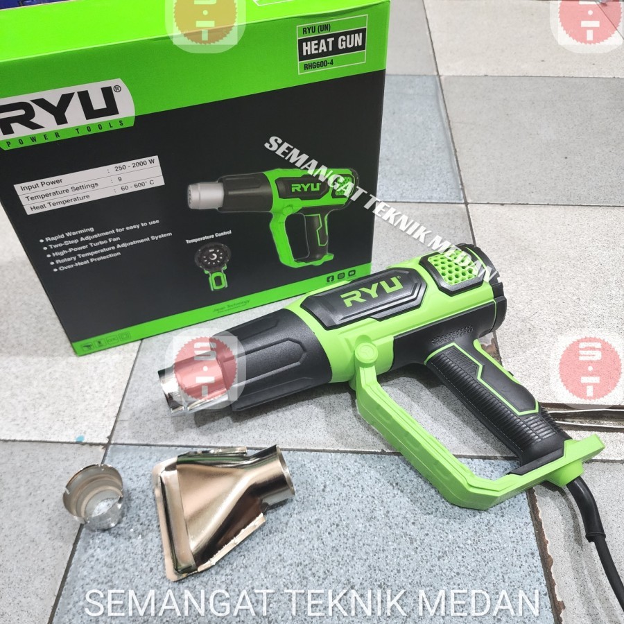 Jual RGH600-4 HEAT GUN HOT AIR GUN PEMANAS ANGIN SUHU ATUR RYU RGH 600 ...