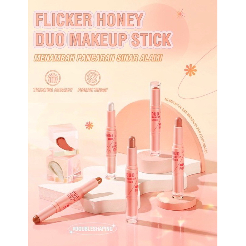 Jual PINKFLASH Duo Make Up Stick / DoubleShaping 3D MakeUp Stick ...