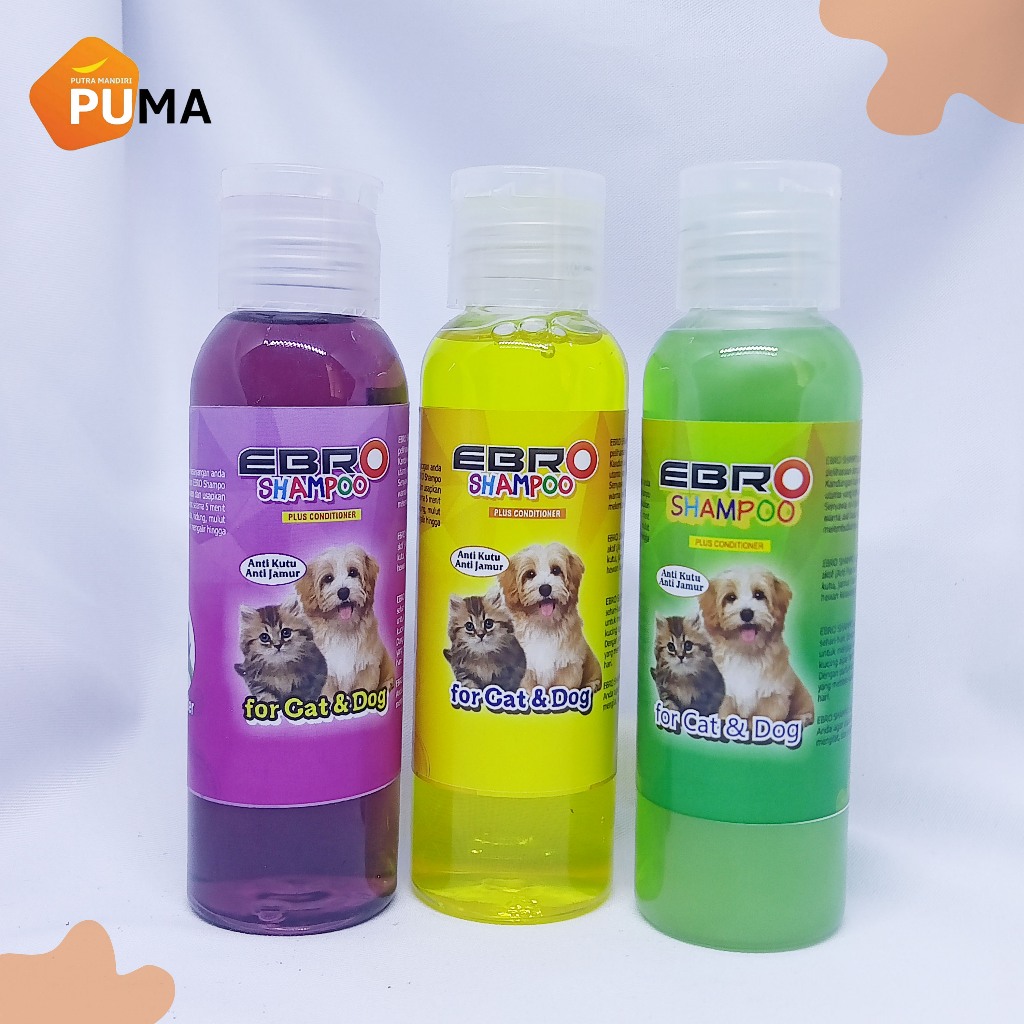 Jual EBRO SHAMPOO PLUS CONDITIONER FOR CAT & DOG (100Ml) Shopee Indonesia
