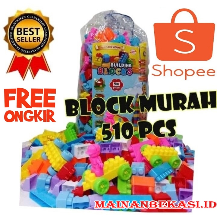 Jual Mainan Block Isi 510 Pcs Edukasi Building Brick Balok Susun ...