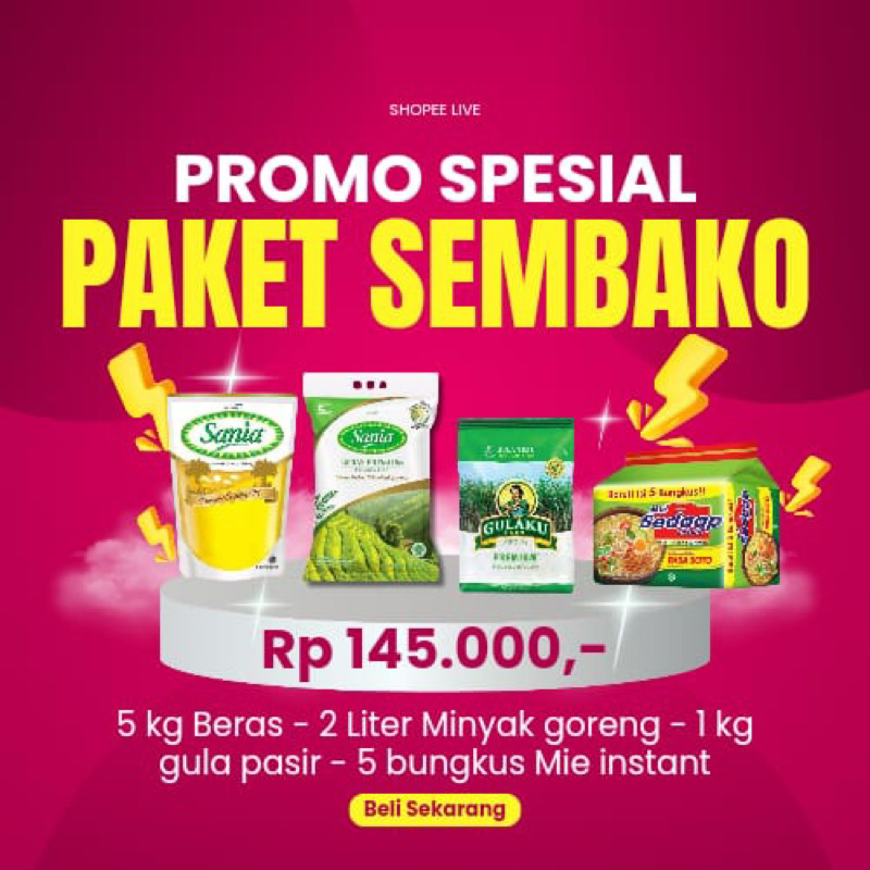 Jual Paket Sembako Murah Shopee Indonesia 