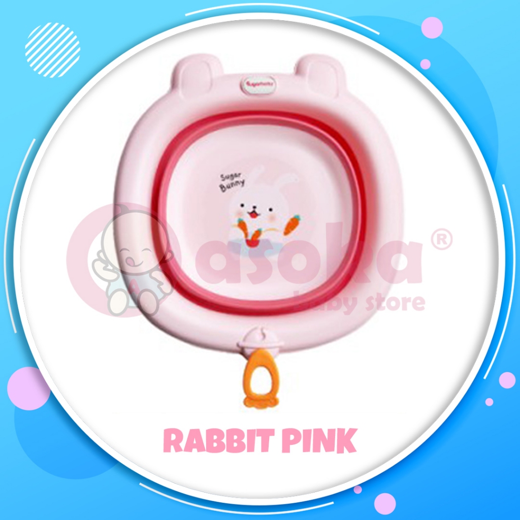 Jual Sugar Baby Foldable Baby Wash Basin Baskom/Ember Lipat Bayi