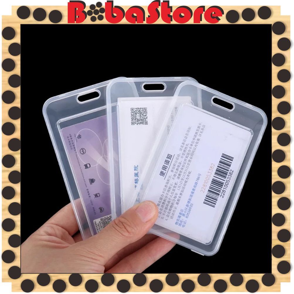 Jual BOBASTORE Tempat Id Card Casing Id kotak Bening Name Tag Id ...