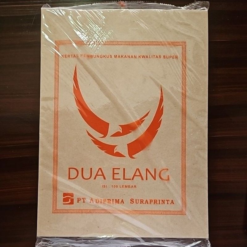 Jual Kertas Nasi X Kertas Pembungkus Makanan Dua Elang Isi Shopee Indonesia