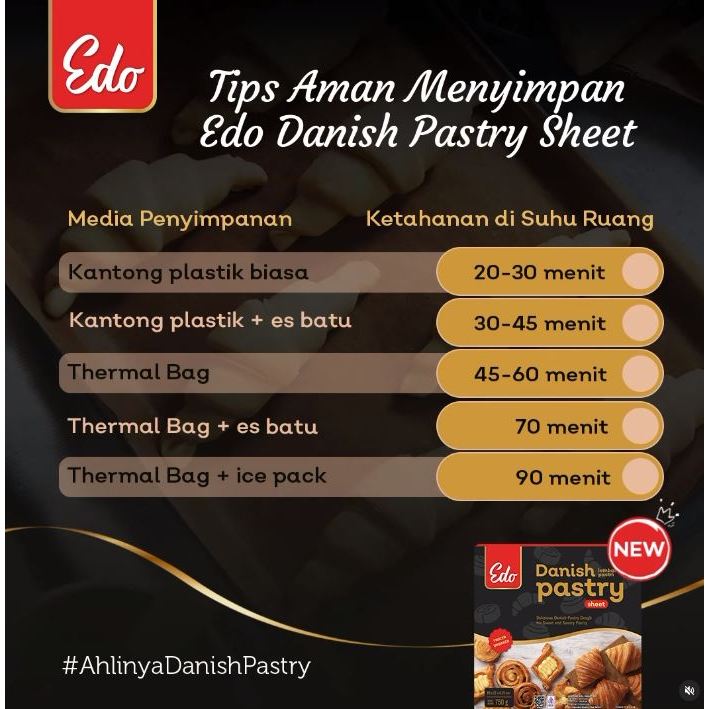 Jual Edo Danish Pastry 750gr (KHUSUS INSTANT) | Shopee Indonesia
