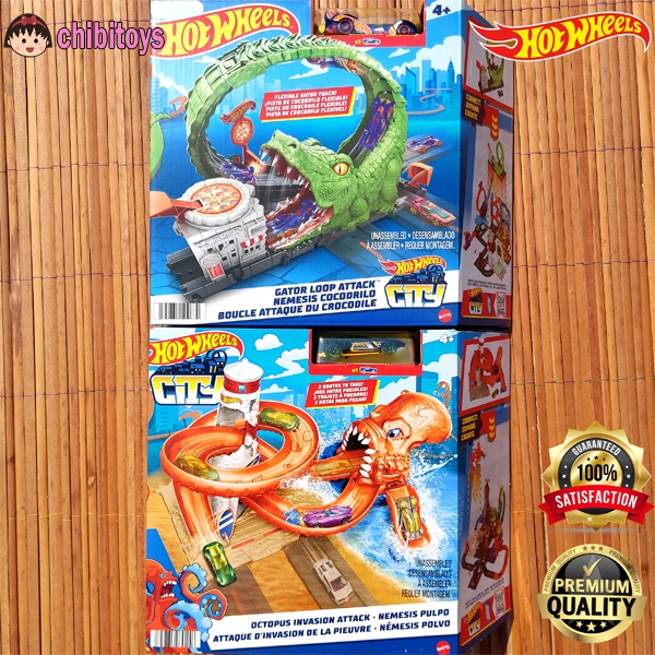 Jual HOTWHEELS CITY GATOR LOOP ATTACK OCTOPUS INVASION ATTACK NEMESIS ...