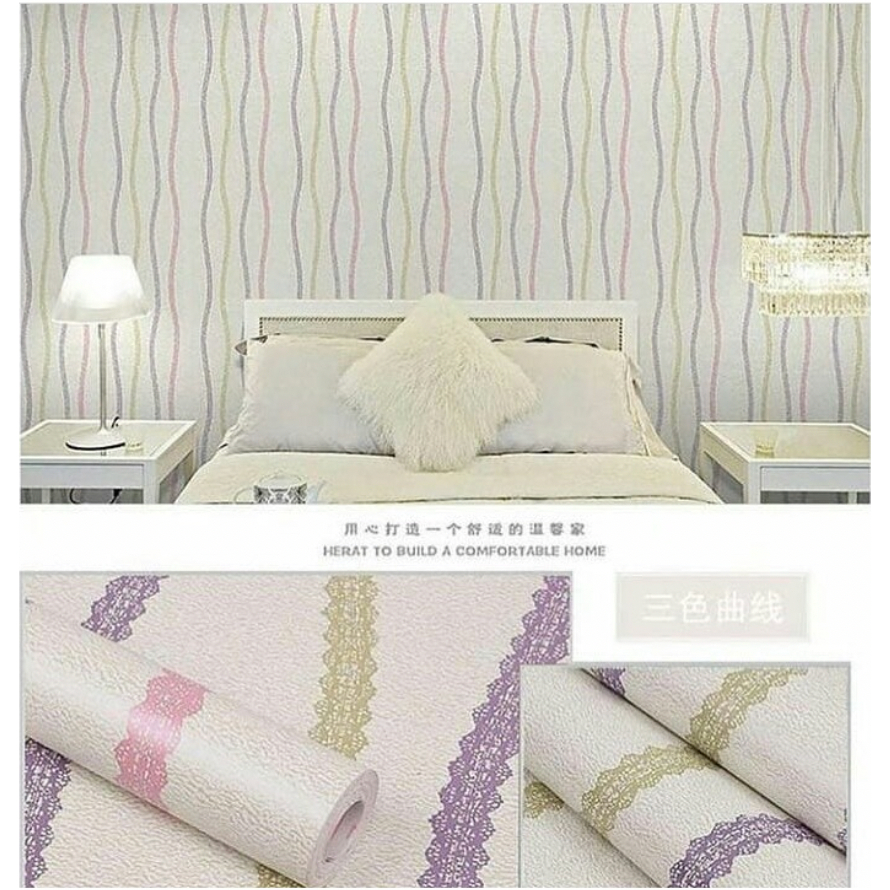 Jual Wallpaper Dinding Ukuran 45 Cm X 10 M Motif Texture Tekstur