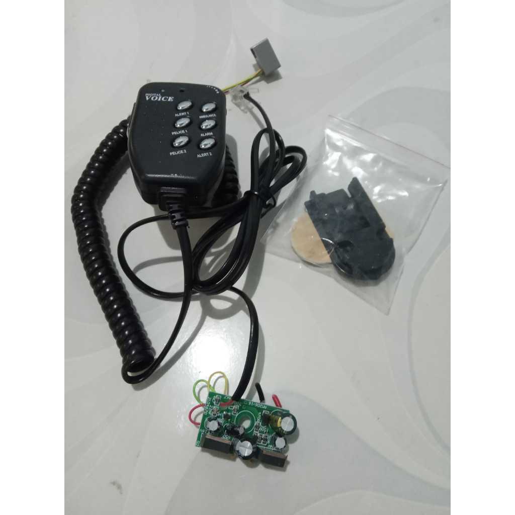 Jual Modul Kit 6 Suara Klakson Alarm Sirine Polisi Ambulance Plus Mic ...