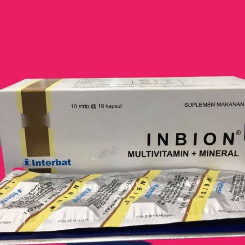Jual Inbion box suplemen kesehatan isi 100 | Shopee Indonesia